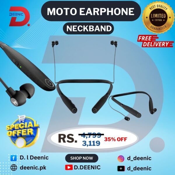 Moto Earphone Neckband